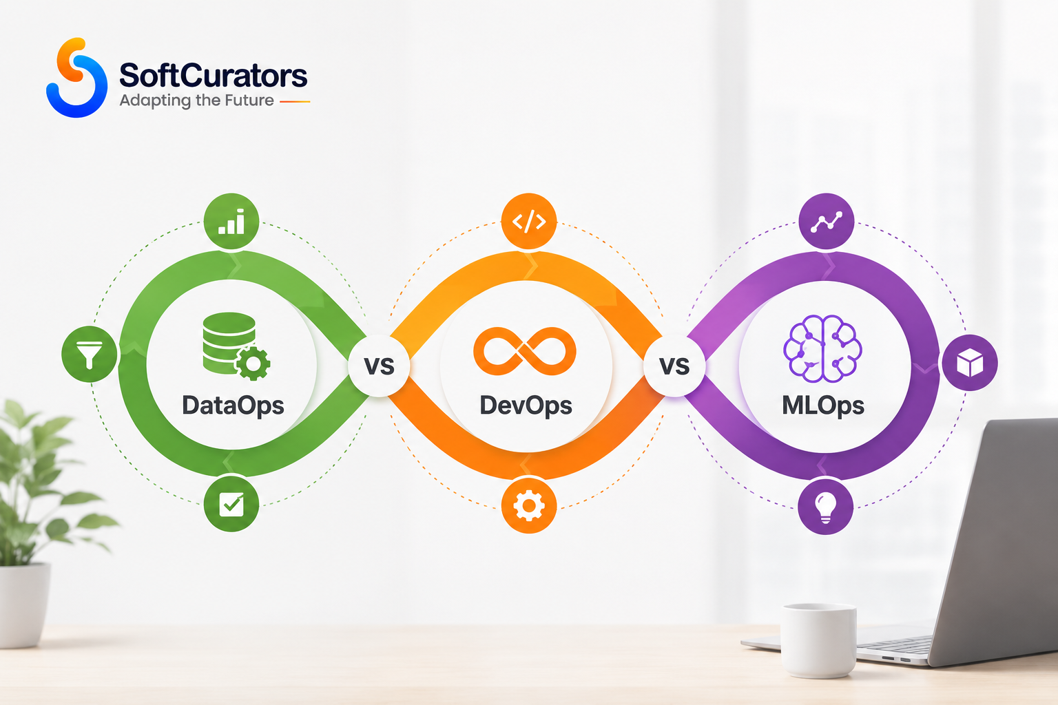 DataOps vs DevOps vs MLOps : Softcurators