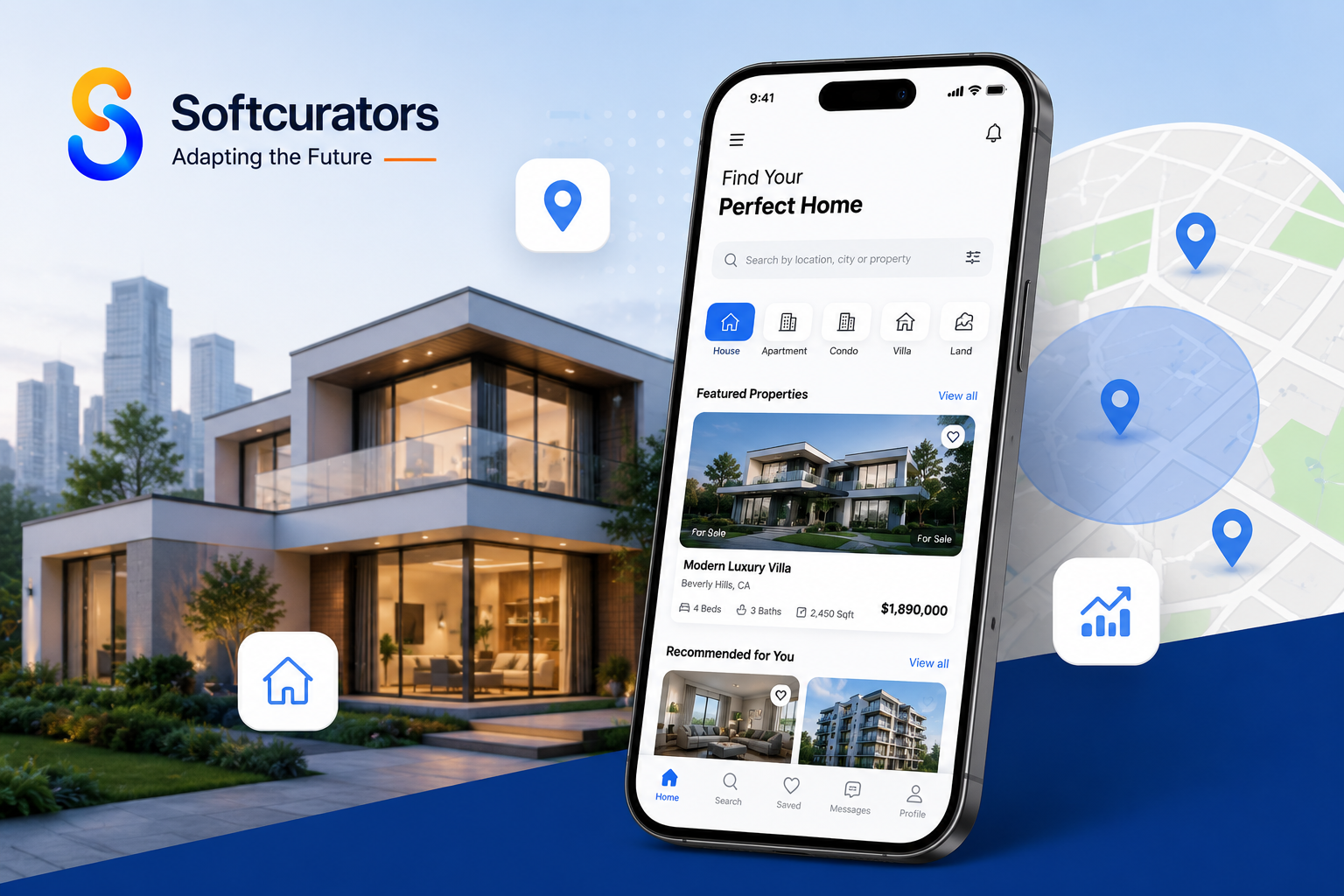 real estate marketplace app development complete guide Softcurators PropTech