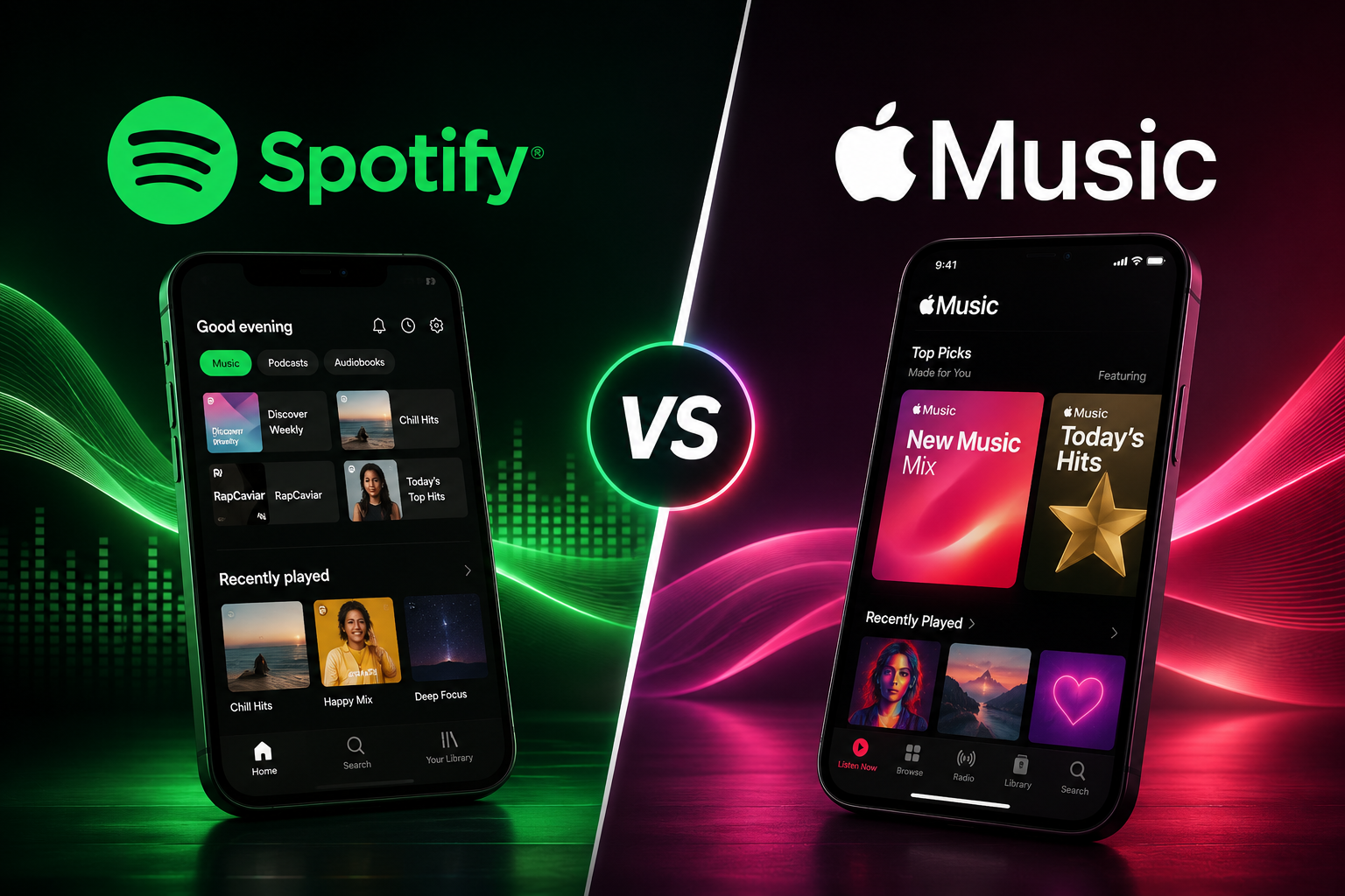 Spotify vs Apple Music app features compared 2025 Softcurators blog