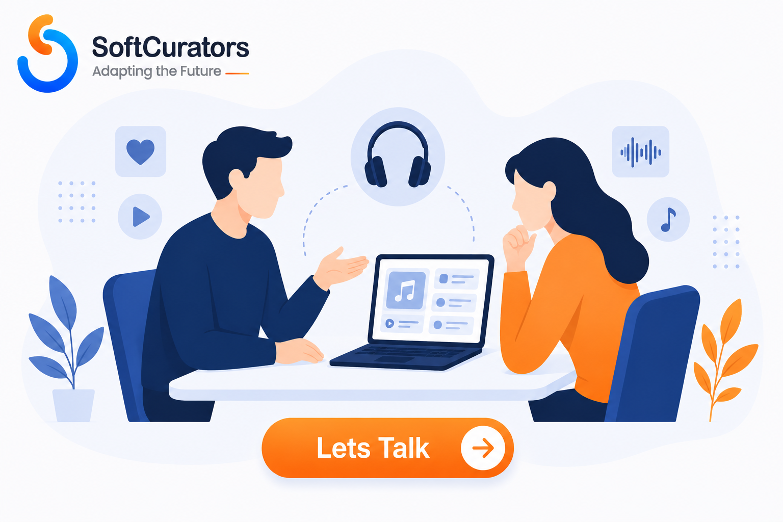 Illustration of a product strategy consultation session