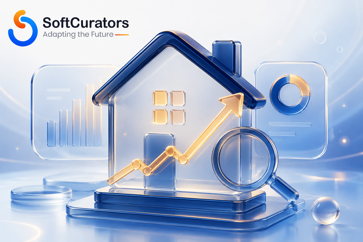 Illustration representing an AI-powered property valuation estimate