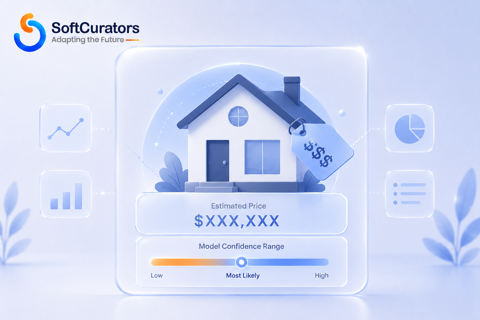 Illustration representing an AI-generated property valuation estimate
