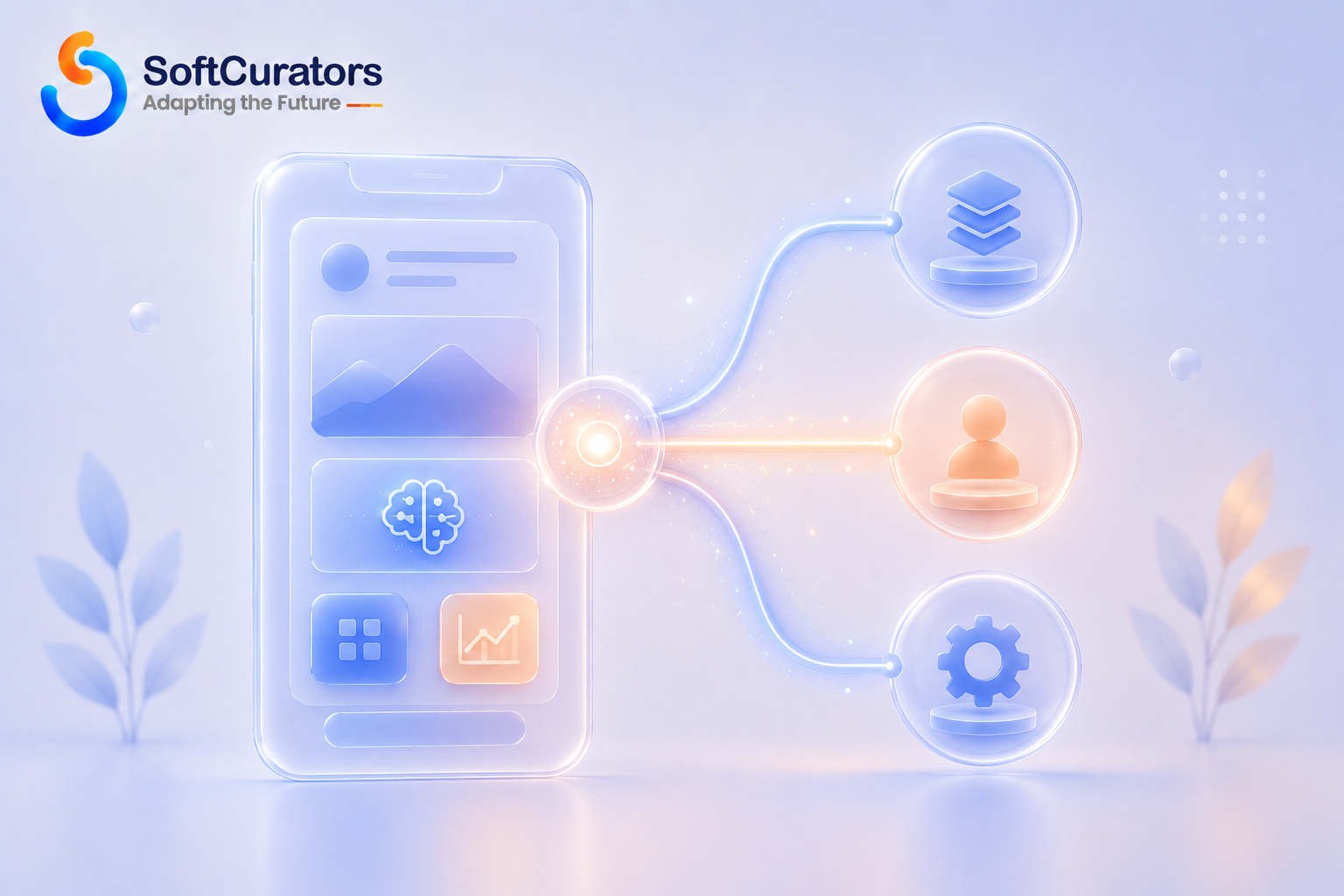 Illustration representing the architecture decision behind building an AI-powered app