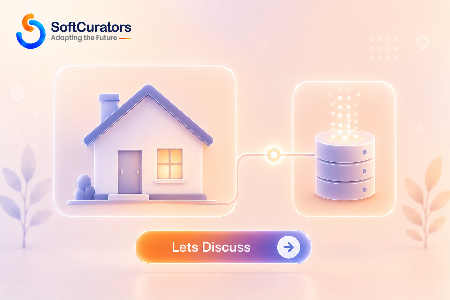 Illustration representing the data foundation behind real estate AI features