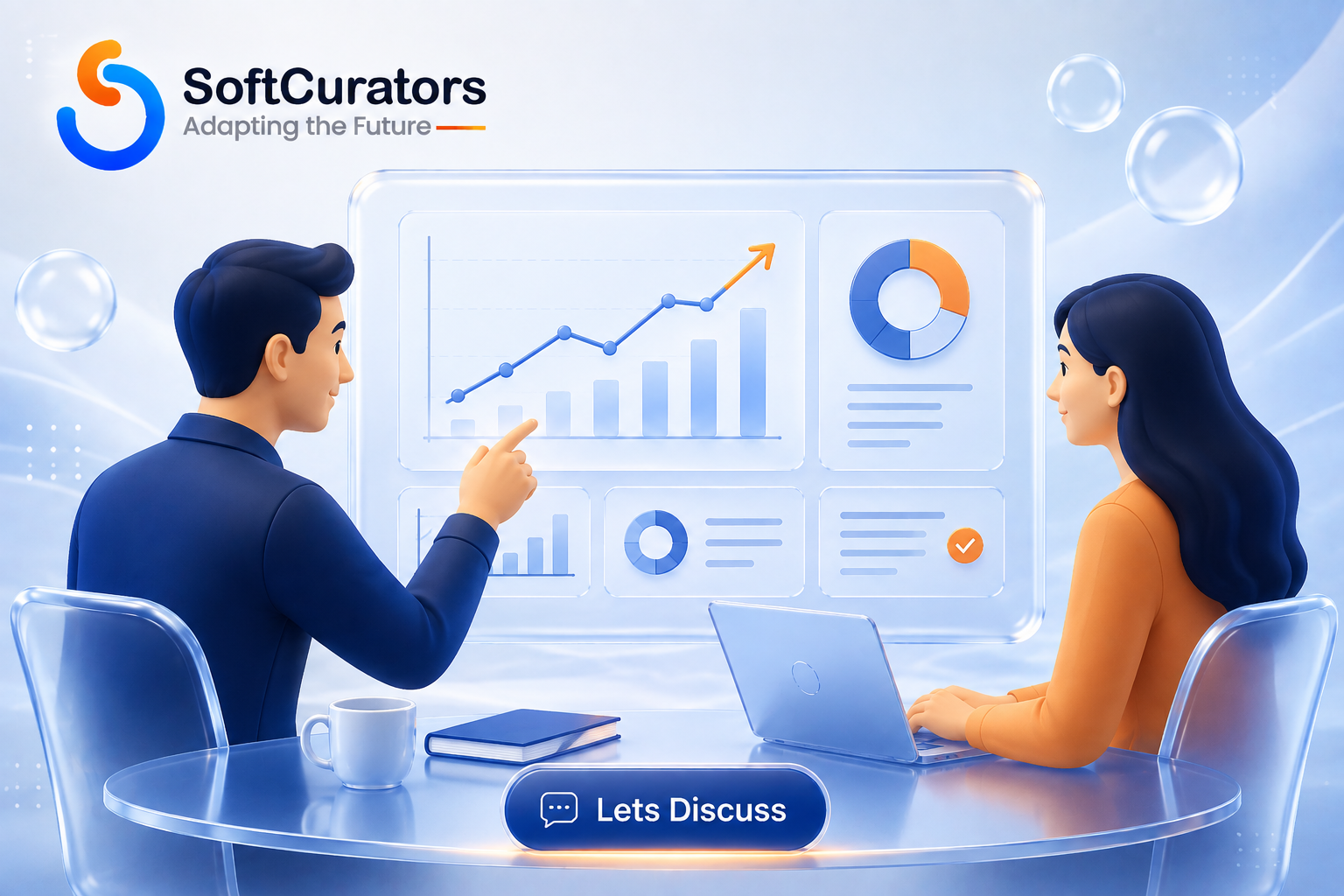 Illustration of a technical audit consultation session