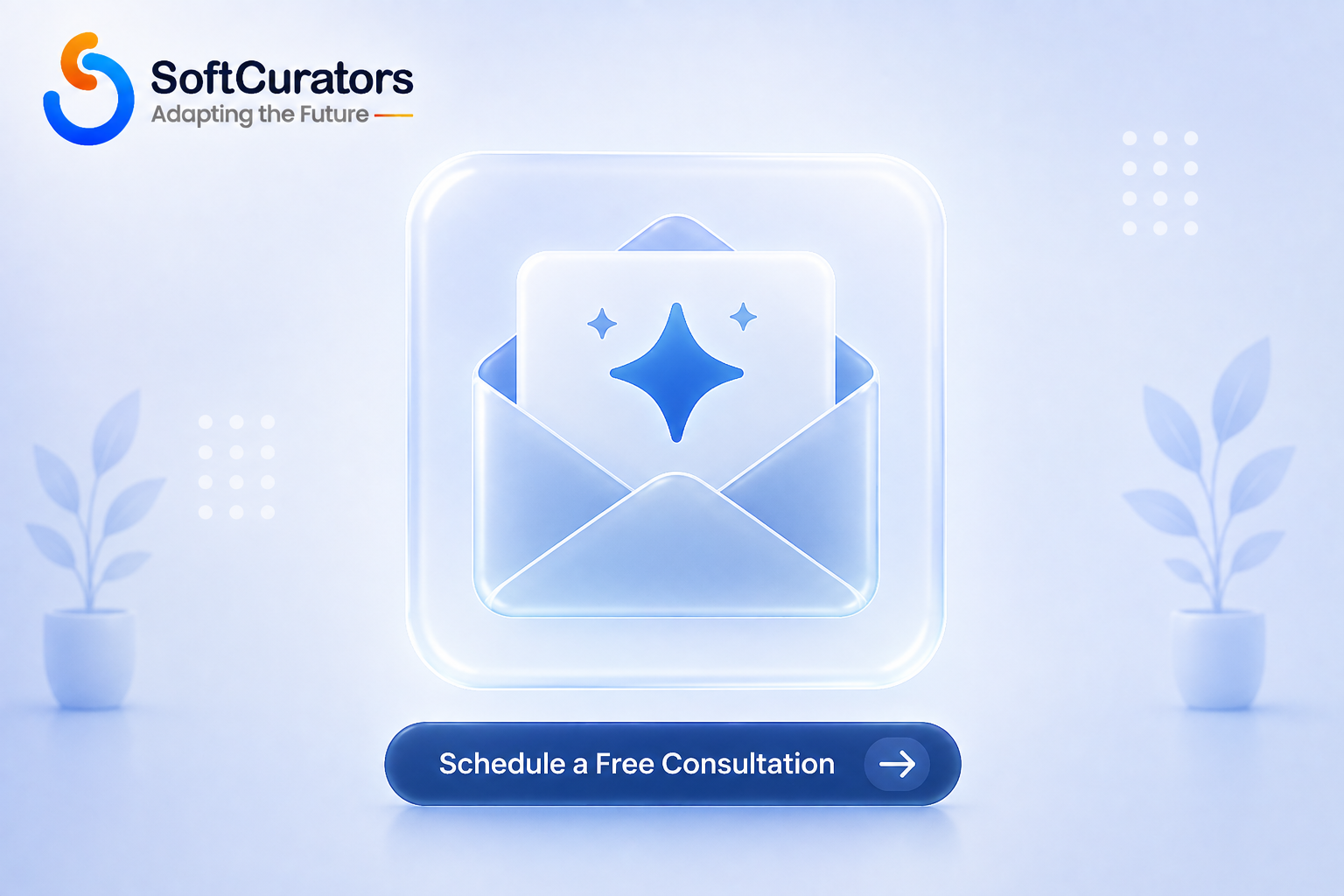 Icon representing a newsletter or contact prompt related to AI tools and technology insights