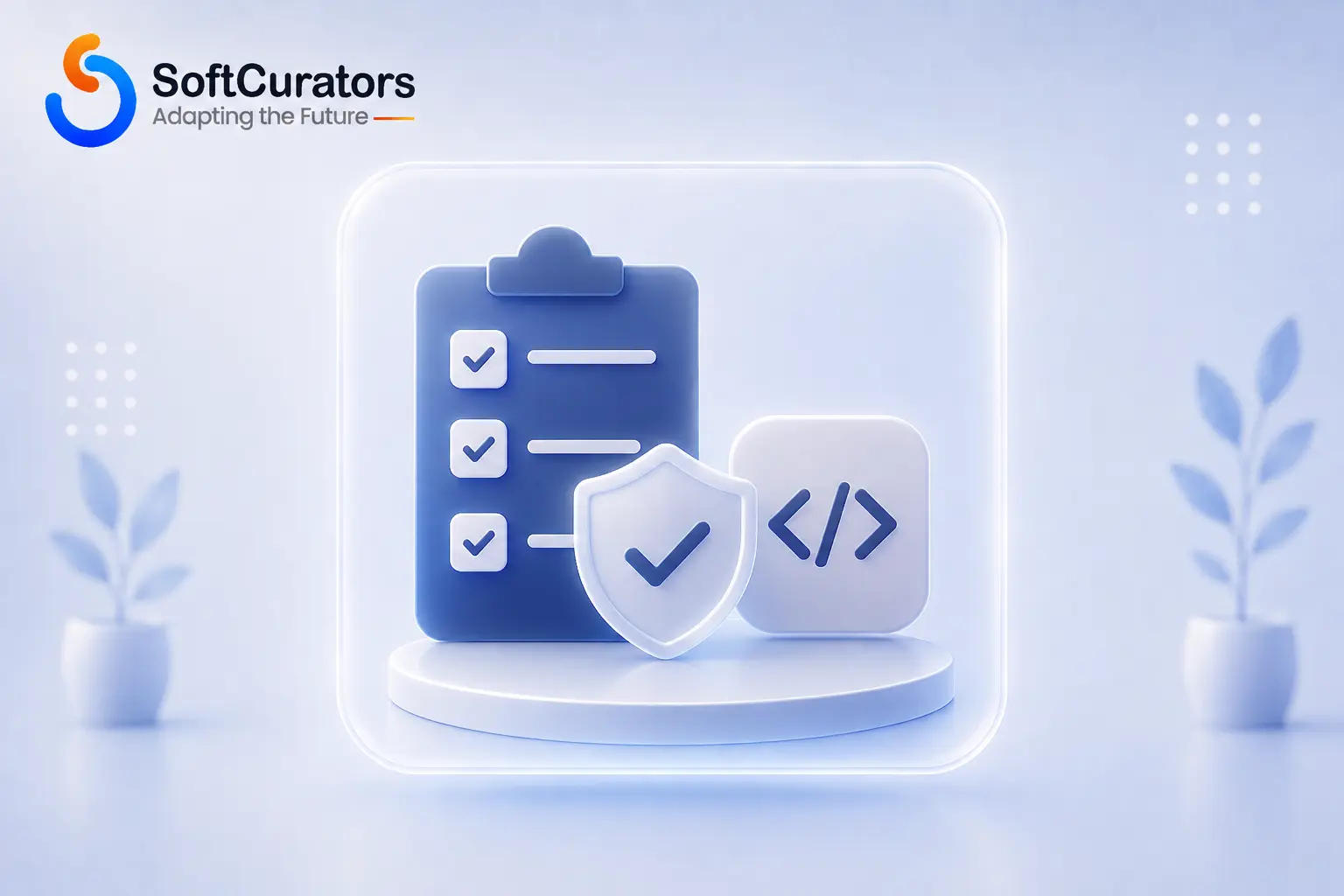Illustration representing the testing and guardrail engineering work behind an AI feature