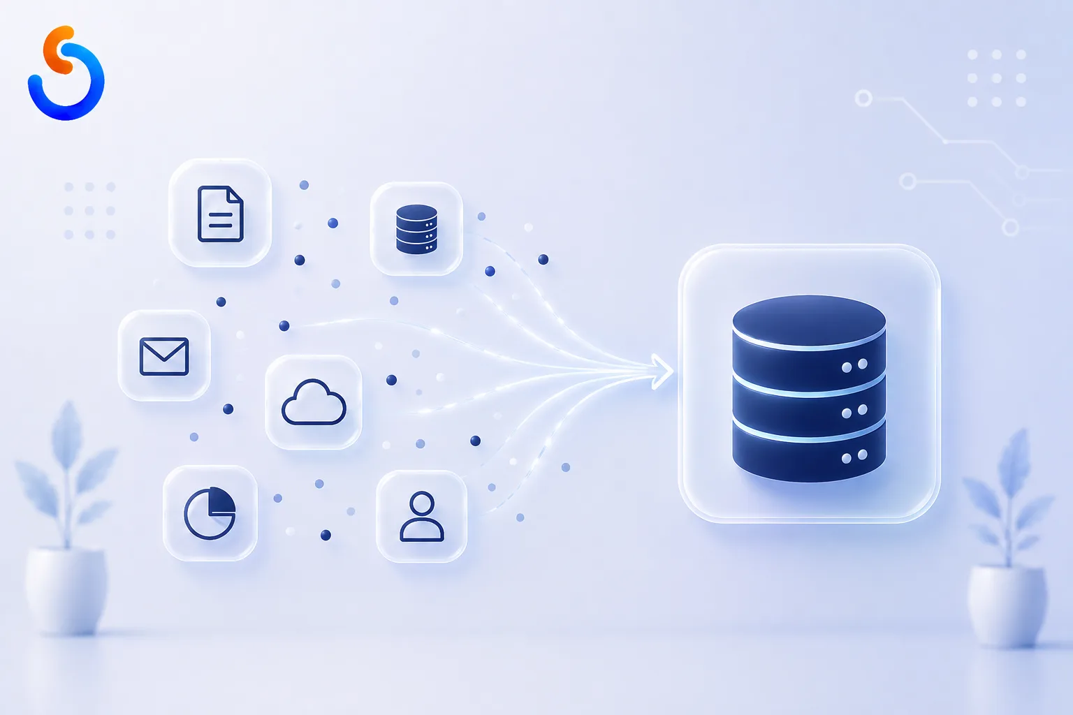 Illustration representing Data 360, Salesforce's unified data platform, as the foundation Agentforce agents rely on