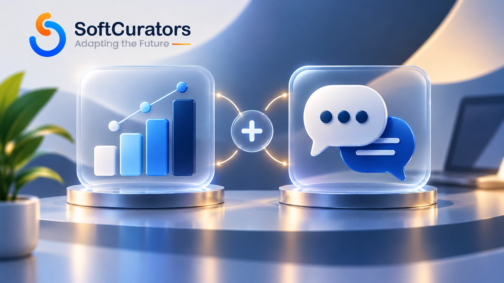 Illustration representing combining quantitative analytics with qualitative user conversations to measure MVP success.