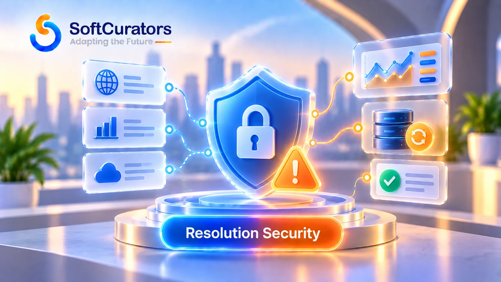 Illustration representing security risks specific to prediction market resolution processes
