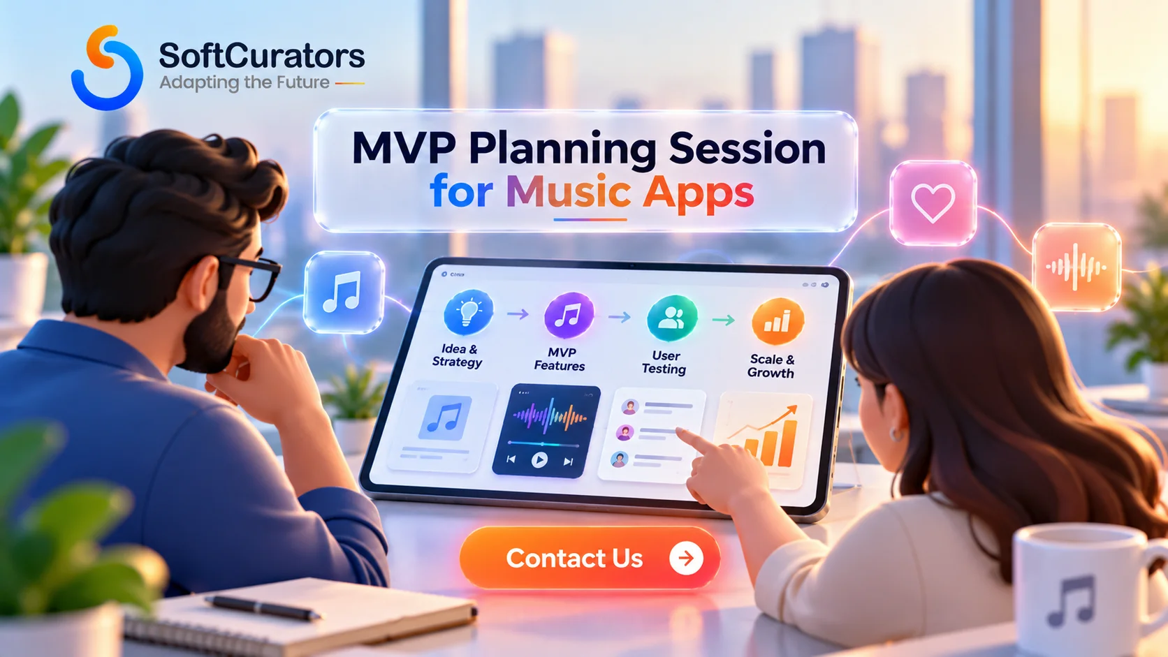 Contact us to schedule an MVP Planning Session for your music app personalization