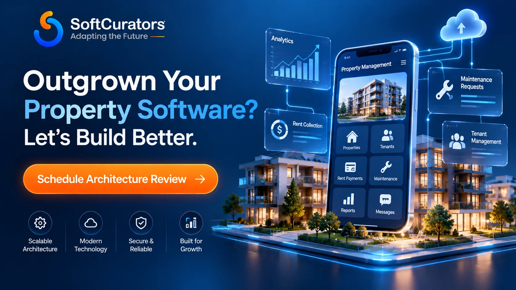 Schedule a technical architecture review with Softcurators for your real estate app.